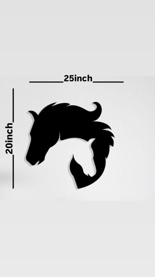 MAJESTIC HORSE HEAD ILLUSION WALLL ART - Image 2
